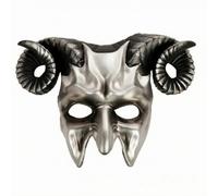 CarpNettore Máscara Caprino Ajustable Máscara | Cosplay, con Cuernos, Fantasía, para celebraciones temáticas