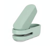 CarpNettore Perforadora de Papel Perforadora Manual Perforadora Sencilla Perforadora de Agujero con Depósito para Recortes y Agarre Cómodo Adecuada para Escuela, Verde