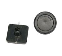 CARPOINT 0319002 Juego Gancho de sujeción evest. suelo (alfombrilla) negro