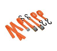 CARPOINT 4291002 Juego Cinchas de amarre con gancho naranja