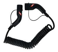 Carpoint Cable de Carga en Espiral para vehículo eléctrico, Tipo 2>2, 32 A, 1 ph, 6 Metros