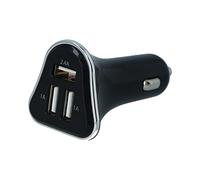 Carpoint Cargador de coche USB 12V/24V Triple 4A