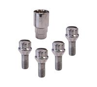 Carpoint 0520502 - Tornillos antirrobo M12x1,5x26 mm cónicos