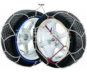 CARPRISS 69150120 Cadena para la nieve con tensor de cadena con instrucciones de montaje con bolsa de almacenamiento con guantes de protección