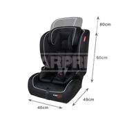 CARPRISS Silla infantil silleta para coche con isofix GRUPO I, II, III