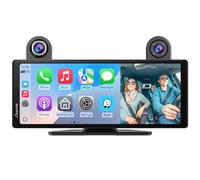 Carpuride Carplay inalámbrico portátil y Android Auto - Pantalla IPS HD de 11,26 pulgadas, GPS, Siri, Música, Montada en el salpicadero