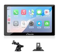 Carpuride V9 - Estéreo portátil para Coche, inalámbrico Carplay y Android Auto, Radio de Pantalla táctil HD 1080P de 9 Pulgadas con BT 5.0, Enlace de Espejo, Soporte de Sentido de luz, Soporte