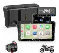 Carpuride W602BS Pro Carplay Pantalla para BMW Motocicletas, Nativo Wonder Wheel Control y Lectura de Datos, Inalámbrico CarPlay y Android Auto, 6.25" Impermeable Táctil Pantalla, OTA, Dual Bluetooth.