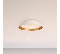 Carpyen Plafón LED para exterior Boop! Ø37cm blanco/oro