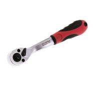 carraca angular roja de 1/4" con palanca de cambio de dirección