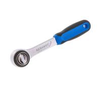 carraca Gedore de 1/4" con palanca metálica de cambio de dirección