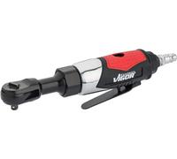 Carraca neumática ViGOR V5674 I herramienta neumática con 35,2 Nm de par, salida: cuadrado 6,3 mm, 240 rpm, baja vibración con función de conmutación y mango aislante del frío