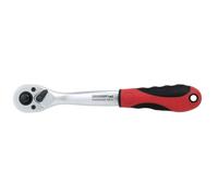 Carraca reversible 3/8", acodada, L 210 mm, ángulo de retorno 5°