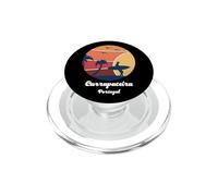 Carrapateira Portugal Surfing Vintage Surfer Playa Puesta del Sol PopSockets PopGrip para MagSafe