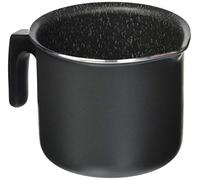 Carrefour Home 0011646530 Sartén honda - Cacerola (Sartén honda, Negro, Acero inoxidable, Aluminio, Gas, Inducción, 390 mm, 215 mm)