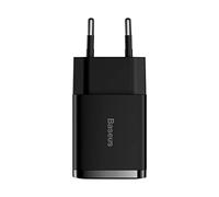 Baseus Cargador Quick Charger 2 puertos USB 10,5W EU Negro