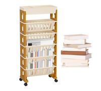 Carrelli Per Libri Con Ruote, Carrelli Con Ruote, Organizador Da Scaffale Per Carrello Con Rotelle Multistrato, Scaffale Per Libri Multiuso Scaffale Mobile Per Libri, Tazze, Quaderni