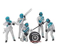 Set Of Figures, Mechanics, Plata Espacio Coche Accesorios Autopiste Carrera