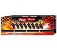 Carrera - 20061657 GO 143: Kit de 4 Rectas, un Carril y 8 Curvas, un Carril, Escala 1:43