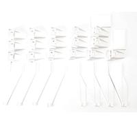 Carrera - 20085219 16 Soportes guardarraíl, 4 Finales, 2 Piezas de conexión para Pista Escala 124