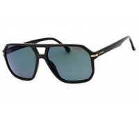 Carrera 302/S 02M2 Q3 Gafas de Sol Negro Oro Marco Gris Polarizado Lentes 59mm