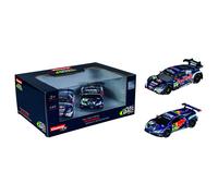 Pull & SPEED Carrera, ABT Sportsline Twinpack - Dos Coches de Retroceso con función de tracción Trasera y Rueda Libre - Escala 1:43 - Simplemente Tira hacia atrás y Suelta para una diversión Llena de