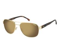 Carrera Hombre C FLEX 02/G/S J5G/YL Gafas de sol Metal Oro Marrón Cuadrada Polarizado Anti -reflexión