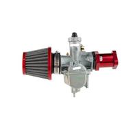 Carrera Carburador de zinc para Predator 212cc 196cc para Coleman CT200U BT200X para Mini Bike KT196 Go Kart GX160 GX200 6.5hp Clon para filtro aire del motor(Red kit)