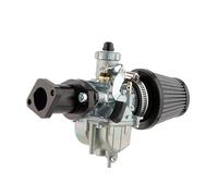 Carrera Carburador de zinc para Predator 212cc 196cc para Coleman CT200U BT200X para Mini Bike KT196 Go Kart GX160 GX200 6.5hp Clon para filtro aire del motor(Black kit)