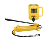 Carrera de 4 pulgadas/100 mm con bomba manual de CP-700, gato de cilindro hidráulico de 30 T largo, gato retráctil automático for barcos,(50T jack+CP-700-2A hand pump)