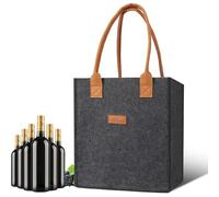 Carrera de cerveza de varios compartimentos, bolsa de botella de vino de viaje, bolsa de botella de vino de campamento, liviano, versátil, 23x18x26cm para una escapada rápida o una ocasión especial co