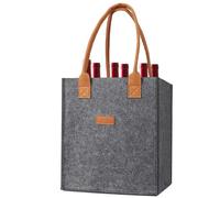Carrera de cerveza de varios compartimentos, bolsa de botella de vino de viaje, bolsa de botella de vino de campamento, liviano, versátil, 23x18x26cm para una escapada rápida o una ocasión especial co