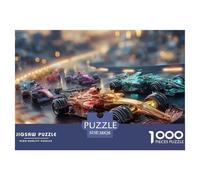 Carrera de Coches Puzzle 1000 Piezas para Entretenimiento Creativo Clásicos Regalos Decoración del Rompecabezas Desafiante Noches De Juegos para Adultos Y Niños 38x26cm/1000pcs
