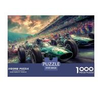Carrera de Coches Puzzle 1000 Piezas para Entretenimiento Creativo Clásicos Regalos Decoración del Rompecabezas Desafiante Noches De Juegos para Adultos Y Niños 38x26cm/1000pcs