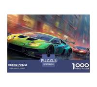 Carrera de Coches Puzzle 1000 Piezas para Entretenimiento Creativo Clásicos Regalos Decoración del Rompecabezas Juguetes Desafiantes para Adultos Y Niños 38x26cm/1000pcs