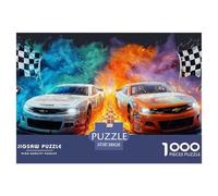 Carrera de Coches Puzzle 1000 Piezas para Entretenimiento Creativo Clásicos Regalos Decoración del Rompecabezas Desafiante Noches De Juegos para Adultos Y Niños 38x26cm/1000pcs