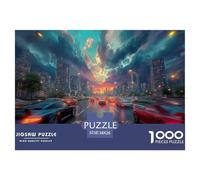 Carrera de Coches Puzzle 1000 Piezas para Entretenimiento Creativo Clásicos Regalos Decoración del Rompecabezas Desafiante Noches De Juegos Adultos Y Niños A Partir De 12 Años 38x26cm/1000pcs