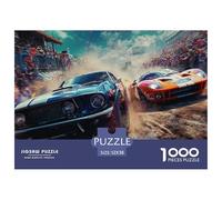 Carrera de Coches Puzzle 1000 Piezas para Entretenimiento Creativo Clásicos Regalos Decoración del Rompecabezas Juguetes Desafiantes Adultos Y Niños A Partir De 12 Años 52x38cm/1000pcs