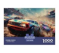 Carrera de Coches Puzzle 1000 Piezas para Pasatiempo Creativo Clásicos Regalos Decoración del Rompecabezas Desafiante Noches De Juegos Adultos Y Niños A Partir De 12 Años 52x38cm/1000pcs