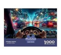 Carrera de Coches Puzzle 1000 Piezas para Pasatiempo Creativo Clásicos Regalos Decoración del Rompecabezas Desafiante Noches De Juegos para Adultos Y Niños 70x50cm/1000pcs