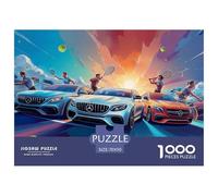 Carrera de Coches Puzzle 1000 Piezas para Pasatiempo Creativo Clásicos Regalos Decoración del Rompecabezas Juguetes Desafiantes para Adultos Y Niños 70x50cm/1000pcs