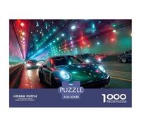 Carrera de Coches Puzzle 1000 Piezas para Pasatiempo Creativo Clásicos Regalos Decoración del Rompecabezas Juguetes Desafiantes para Adultos Y Niños 52x38cm/1000pcs