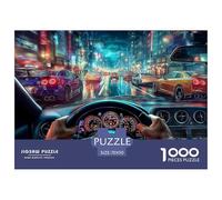 Carrera de Coches Puzzle 1000 Piezas Pasatiempo Creativo Clásicos Regalos Decoración del Rompecabezas Desafiante Noches De Juegos Adultos Y Niños A Partir De 12 Años 70x50cm/1000pcs