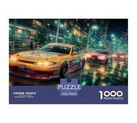 Carrera de Coches Puzzle 1000 Piezas Pasatiempo Creativo Clásicos Regalos Decoración del Rompecabezas Juguetes Desafiantes para Adultos Y Niños 70x50cm/1000pcs