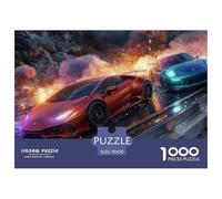 Carrera de Coches Puzzle 1000 Piezas Pasatiempo Creativo Clásicos Regalos Decoración del Rompecabezas Juguetes Desafiantes Adultos Y Niños A Partir De 12 Años 70x50cm/1000pcs