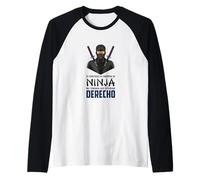 Carrera de Ninja - No tendría Que estudiar Derecho Camiseta Manga Raglan