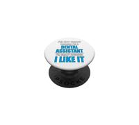 Carrera Dental Amo mi Trabajo Asistente Dental Loco PopSockets PopGrip Adhesivo