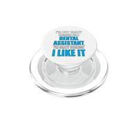 Carrera Dental Amo mi Trabajo Asistente Dental Loco PopSockets PopGrip para MagSafe