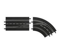 Carrera Digital 132/124 Lane Change Curve Derecho, Inside A Fuera Espacio Coche