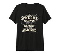 Carrera Espacial Guerra Fría Sputnik Cosmonaut Rocket Historia Camiseta Premium